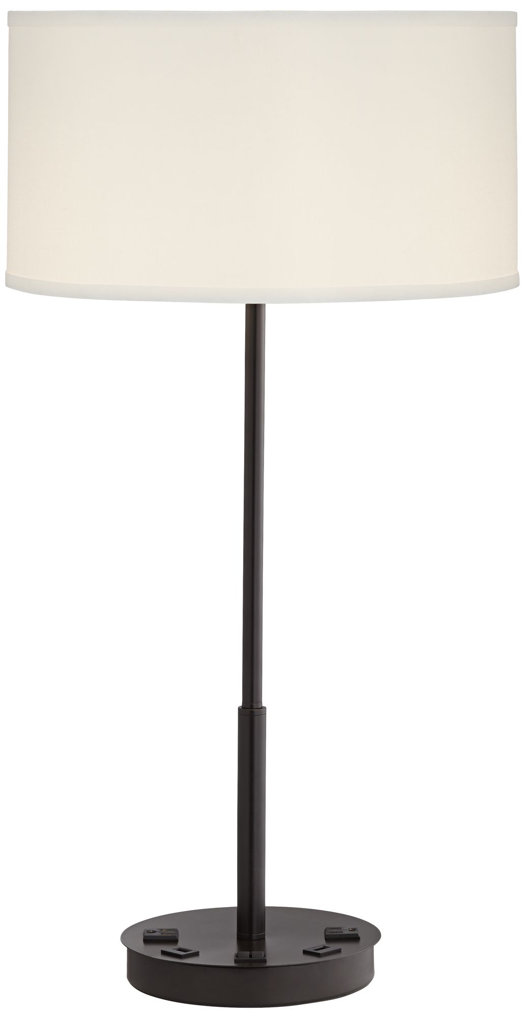 360 Lighting Undine 27" Dark Bronze USB and Outlets Table Lamp