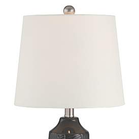 Image3 of 360 Lighting Unity 22 1/4" Modern Black Ceramic Table Lamps Set of 2 more views