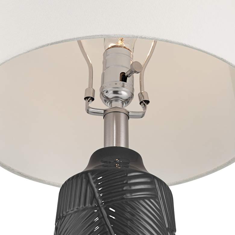 Image 4 360 Lighting Unity 22 1/4" Modern Black Ceramic Table Lamps Set of 2 more views