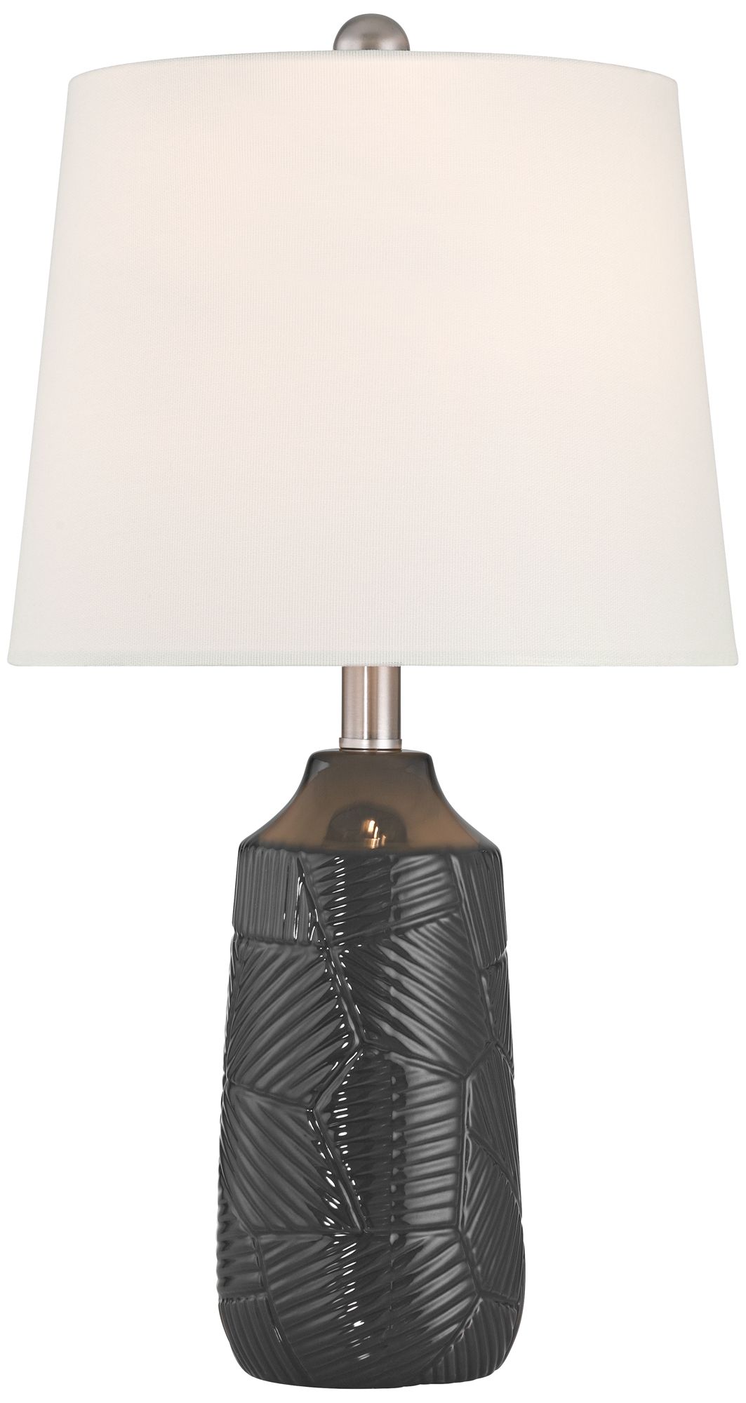 360 Lighting Unity 22 1/4" Modern Black Ceramic Table Lamps Set of 2