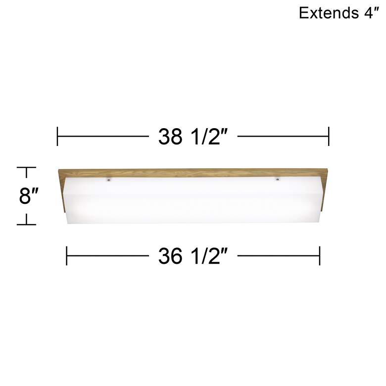 Image 4 360 Lighting Upland 38 1/2" Wide Ash and White Panel Bath Light more views