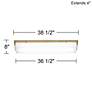 4_360 Lighting Upland 38 1/2" Wide Ash and White Panel Bath Light more views