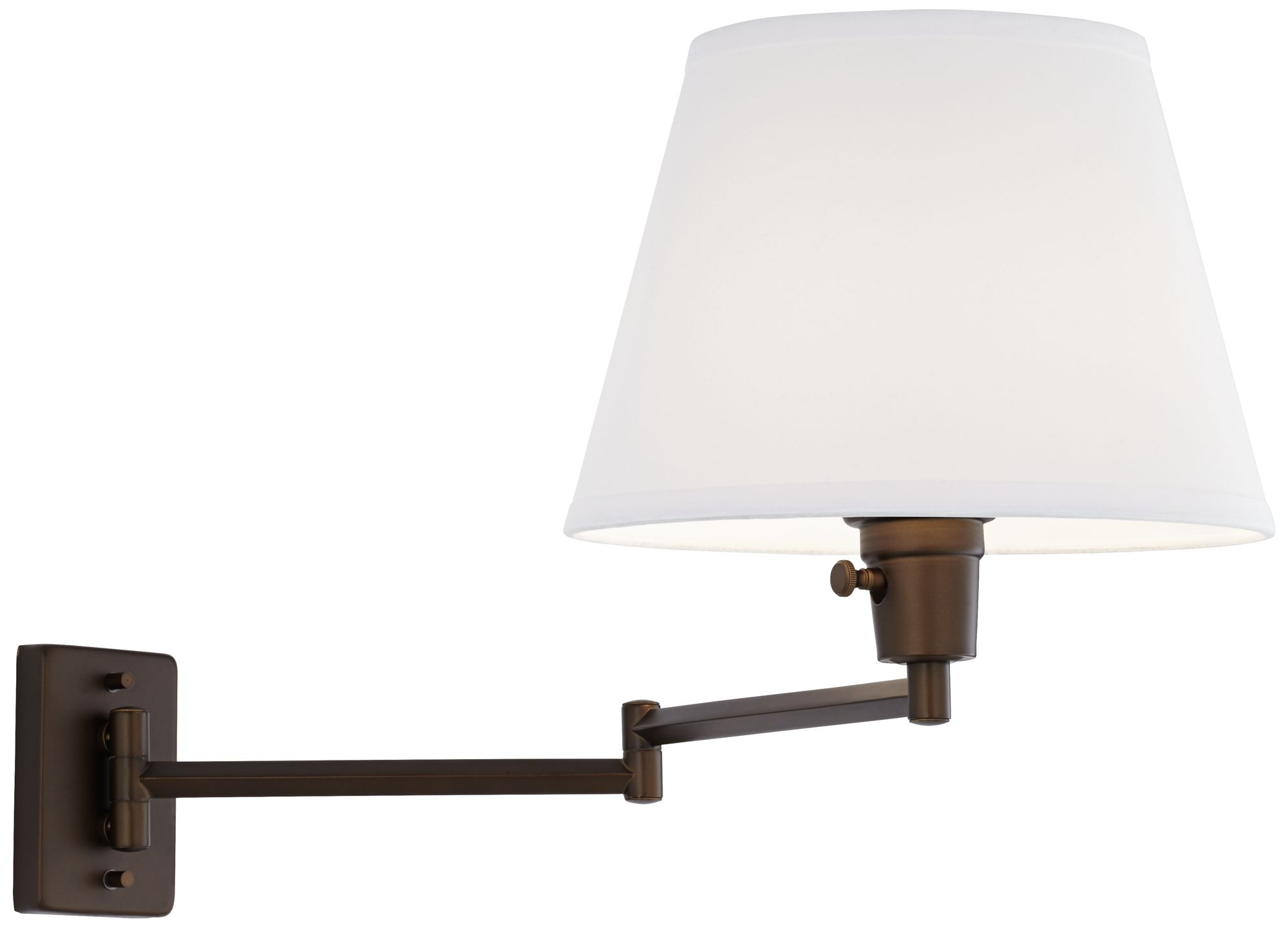 Image 7 360 Lighting Valentine Bronze Plug-In Swing Arm Wall Lamps Set of 2 more views