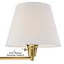 4_360 Lighting Valentine Warm Gold Swing Arm Plug-In Wall Lamps Set of 2 more views