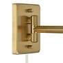 5_360 Lighting Valentine Warm Gold Swing Arm Plug-In Wall Lamps Set of 2 more views