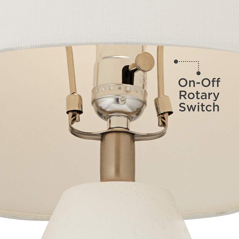 Image 5 360 Lighting Velas 26" Modern Gourd White Table Lamps Set of 2 more views