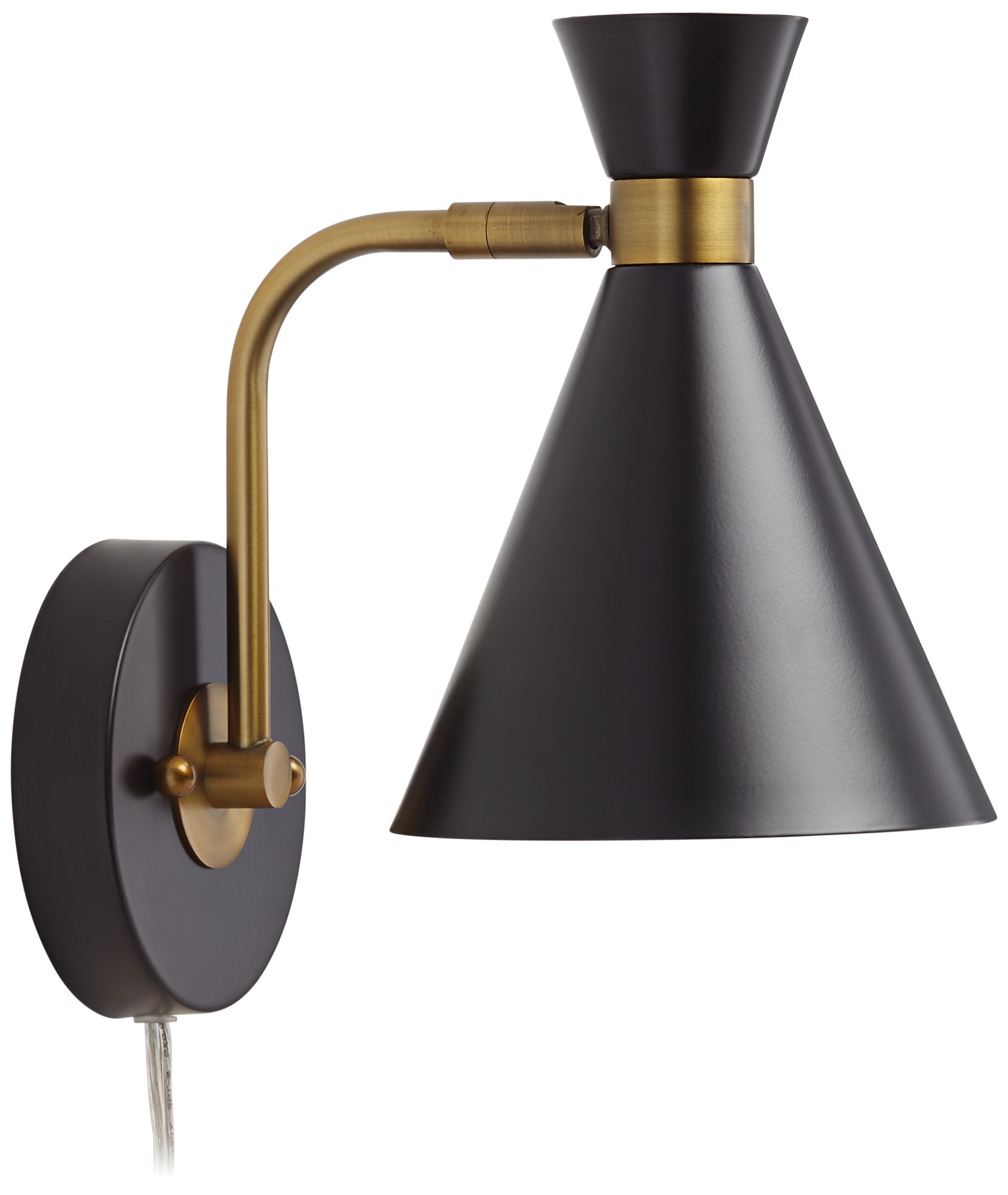 360 Lighting Venice 11 1/2" Black Modern Wall Lamp with USB Dimmer