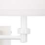 360 Lighting Vero 15" High White Plug-In Swing Arm Wall Lamp