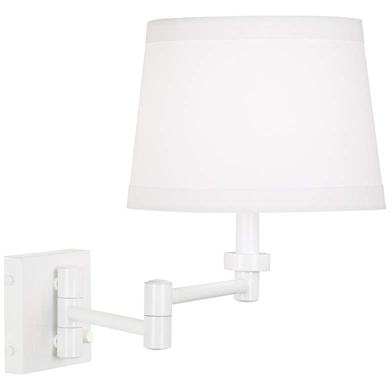 Image 4 360 Lighting Vero 15 inch High White Plug-In Swing Arm Wall Lamp more views