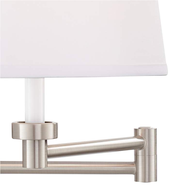 Image 6 360 Lighting Vero Nickel Swing Arm Plug-In USB Wall Lamps Set of 2 more views