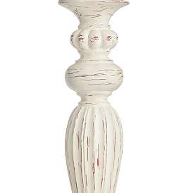 Image5 of 360 Lighting Vintage Chic 60" Cream Shade Antique White Floor Lamp more views