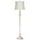 360 Lighting Vintage Chic 60" Creme and Antique White Floor Lamp