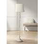 360 Lighting Vintage Chic 60" Creme and Antique White Floor Lamp