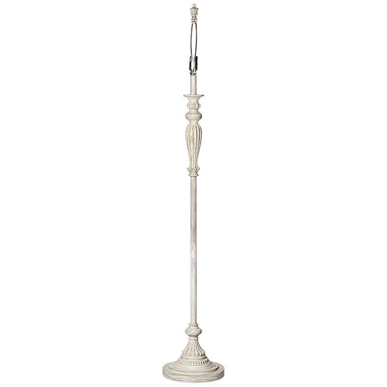 Image 6 360 Lighting Vintage Chic Antique White Traditional Floor Lamp Base more views