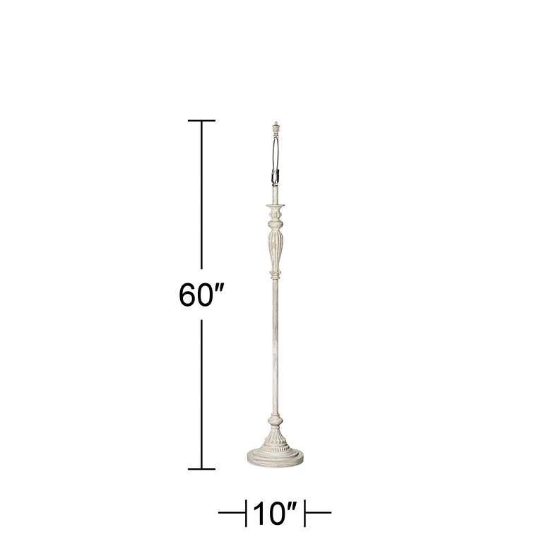 Image 7 360 Lighting Vintage Chic Antique White Traditional Floor Lamp Base more views