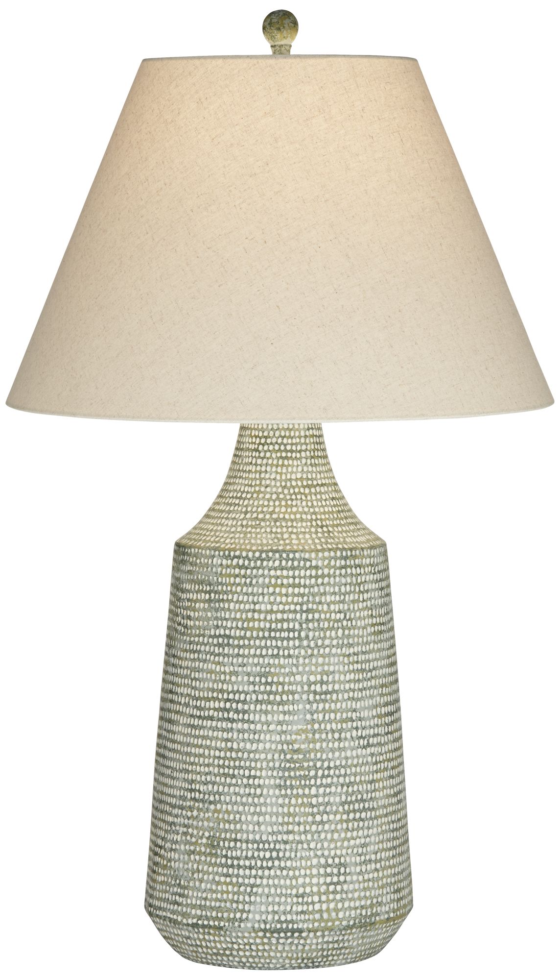 360 Lighting Wallis 31 1/2" High Carved Holes Coastal Gray Table Lamp