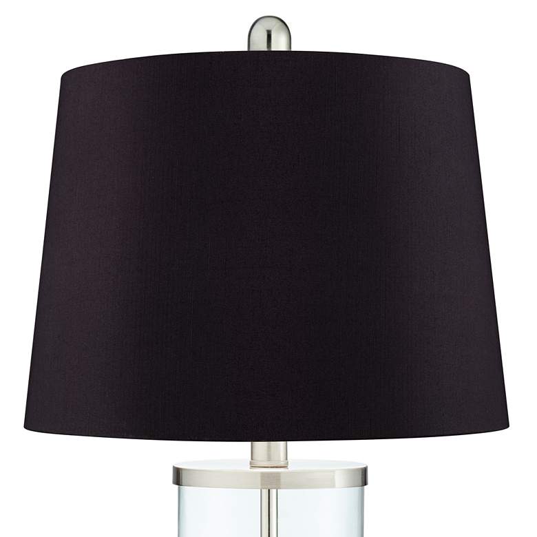 Image 5 360 Lighting Watkin 27 1/2 inch Black and Glass USB Table Lamps Set of 2 more views