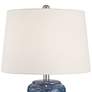 3_360 Lighting Waves 26 1/2" High Blue Ceramic Table Lamps Set of 2 more views