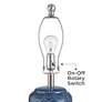 5_360 Lighting Waves 26 1/2" High Blue Ceramic Table Lamps Set of 2 more views
