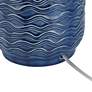 7_360 Lighting Waves 26 1/2" High Blue Ceramic Table Lamps Set of 2 more views