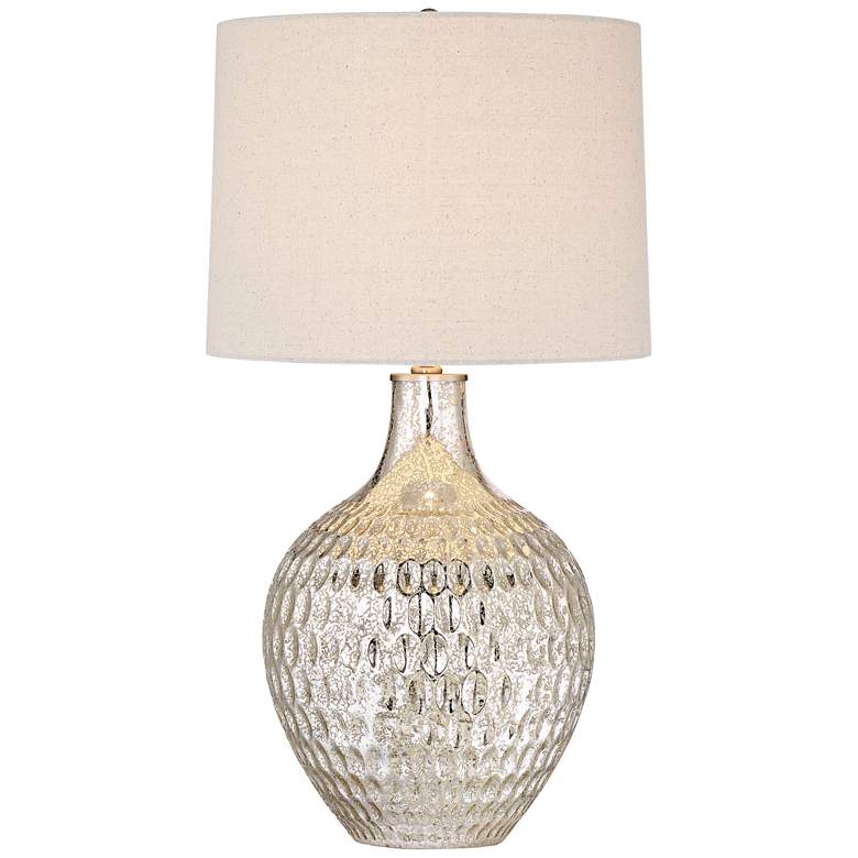 Image 2 360 Lighting Waylon 28 inch Mercury Glass Table Lamp with USB Dimmer