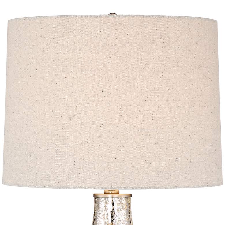 Image 4 360 Lighting Waylon 28" Mercury Glass Table Lamp with USB Dimmer more views