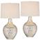 360 Lighting Waylon 28" Modern Luxe Mercury Glass Table Lamps Set of 2