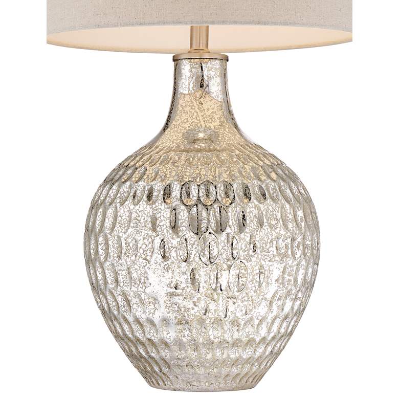 Image 6 360 Lighting Waylon 28" Modern Luxe Mercury Glass Table Lamps Set of 2 more views