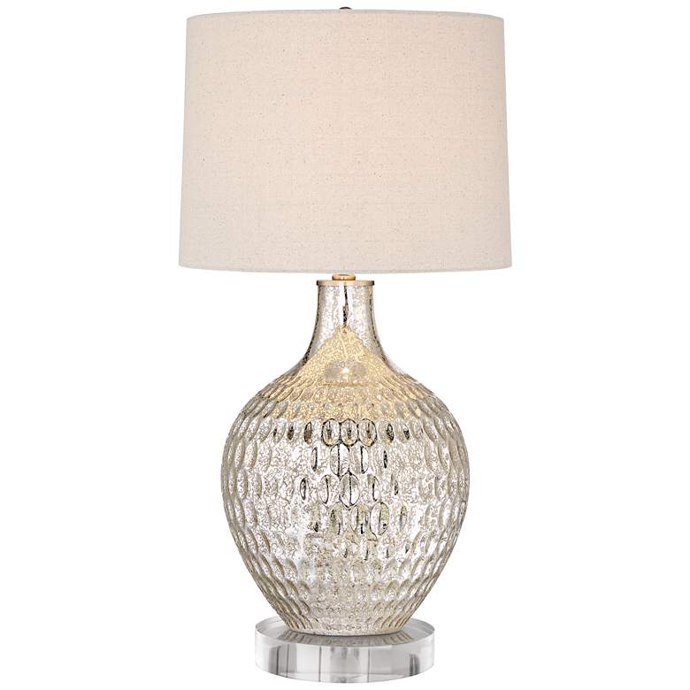 Image 1 360 Lighting Waylon 29 1/2" Mercury Glass Lamp with Acrylic Riser