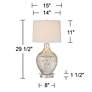5_360 Lighting Waylon 29 1/2" Mercury Glass Lamp with Acrylic Riser more views