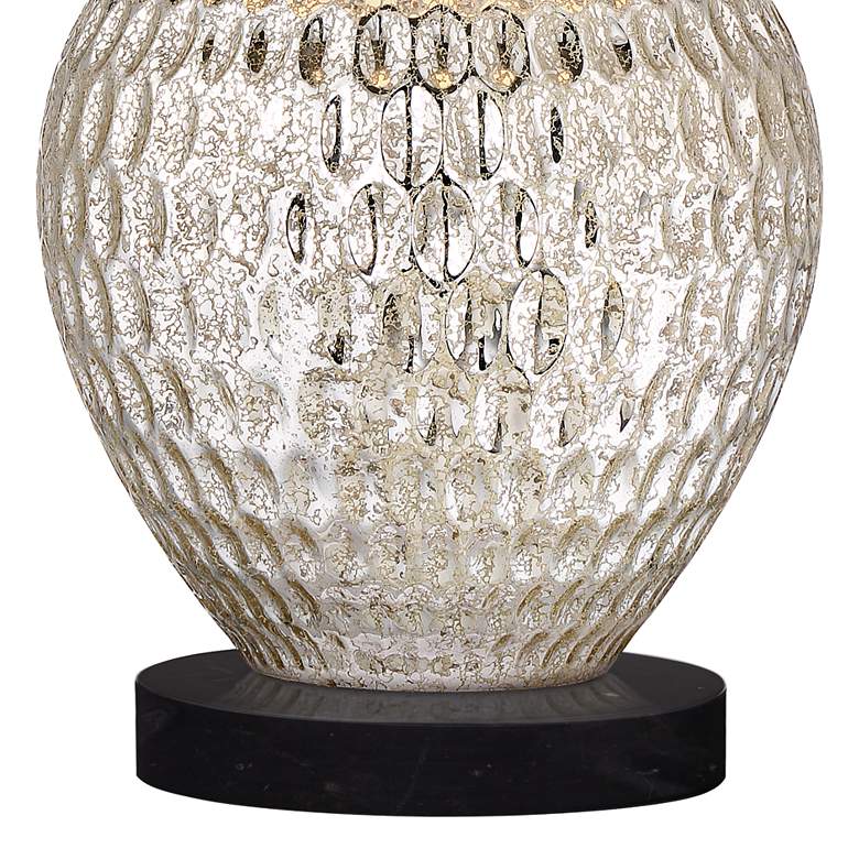 Image 4 360 Lighting Waylon 29 1/2" Mercury Glass Lamp with Black Marble Riser more views