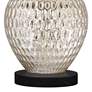 360 Lighting Waylon 29 1/2" Mercury Glass Lamp with Black Marble Riser