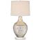 360 Lighting Waylon 29 1/2" Mercury Glass Lamp with White Marble Riser