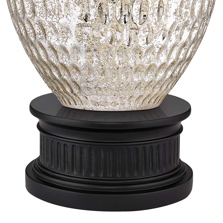 Image 4 360 Lighting Waylon 32 1/4 inch Mercury Glass Lamp with Black Round Riser more views