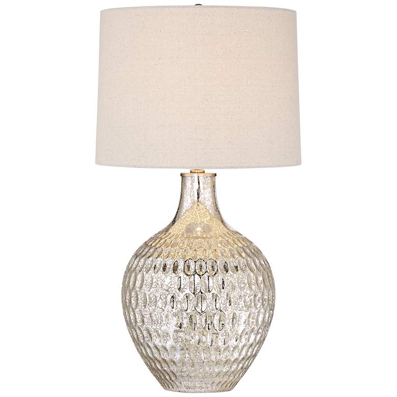 Image 2 360 Lighting Waylon Mercury Glass Table Lamp with Tabletop Dimmer