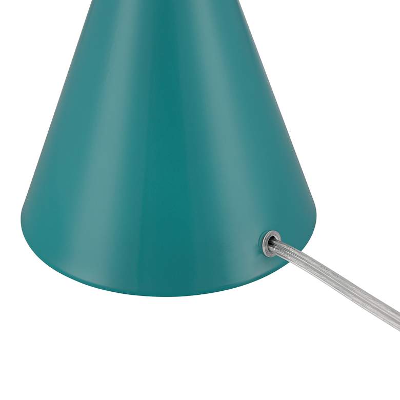 Image 5 360 Lighting Wesley 24" High Aqua Blue Modern Table Lamps Set of 2 more views