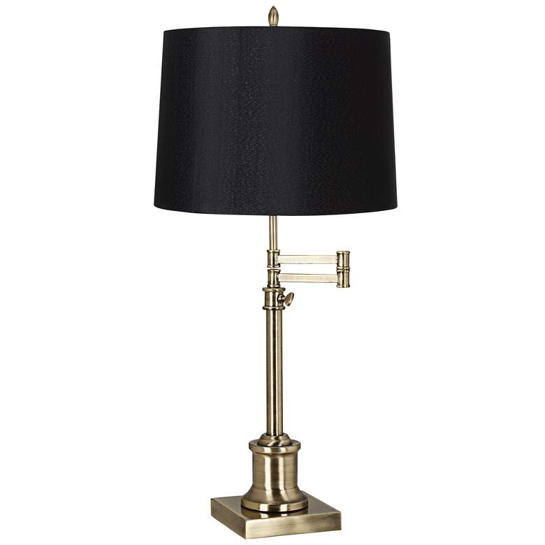 Image 2 360 Lighting Westbury Black and Brass Adjustable Swing Arm Lamp