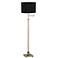 360 Lighting Westbury Black Shade and Brass Adjustable Swing Arm Floor Lamp