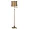 360 Lighting Westbury Copper Circles Brass Adjustable Swing Arm Floor Lamp