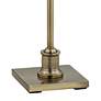 360 Lighting Westbury Coppery Gold Shade Brass Swing Arm Floor Lamp