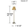Thumbnail4 of 360 Lighting Westbury Coppery Gold Shade Brass Swing Arm Floor Lamp more views