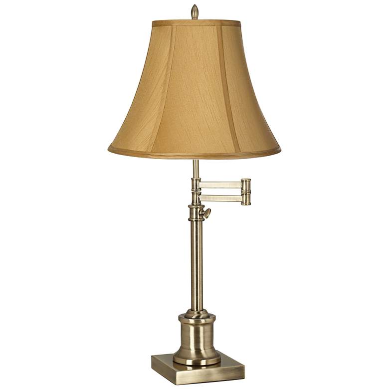 Image 2 360 Lighting Westbury Coppery Gold Shade Brass Swing Arm Lamp