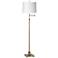 360 Lighting Westbury Paper Shade and Brass Adjustable Swing Arm Floor Lamp