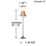 4_360 Lighting Westbury Tan and Brass Adjustable Swing Arm Floor Lamp more views
