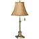 360 Lighting Westbury Tan Bell Brass Adjustable Swing Arm Lamp