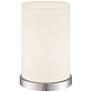 360 Lighting White Cylinder 10 1/2" High Accent Table Lamp in scene
