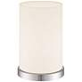 Thumbnail4 of 360 Lighting White Cylinder 10 1/2" High Accent Table Lamp more views