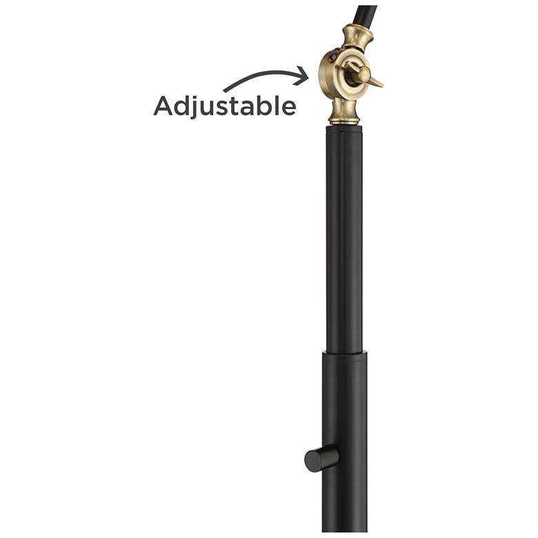 Image 5 360 Lighting Wray 61 inch Modern Black and Brass Adjustable Floor Lamp more views