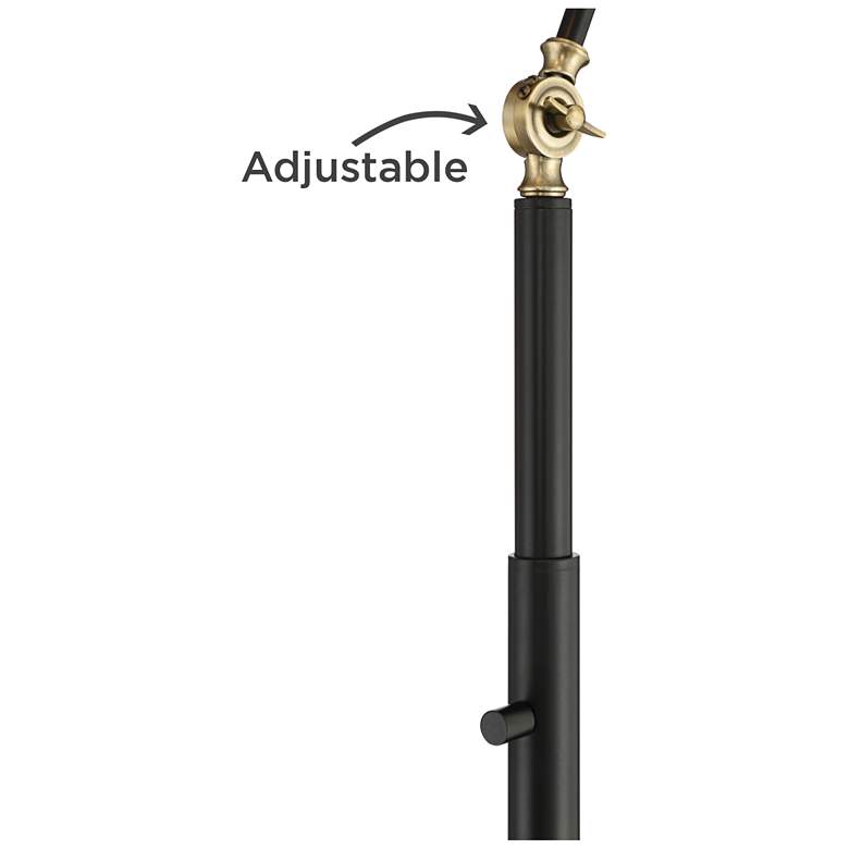 Image 6 360 Lighting Wray 61" Modern Black and Brass Adjustable Floor Lamp more views