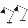 Thumbnail3 of 360 Lighting Wray Black and Brass Adjustable USB Desk Lamps Set of 2